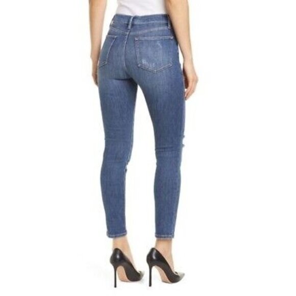 Frame Denim Le High Skinny Sexon Stretch Rise Slim Fit Medium Wash Jeans Pant 4 - Picture 2 of 4